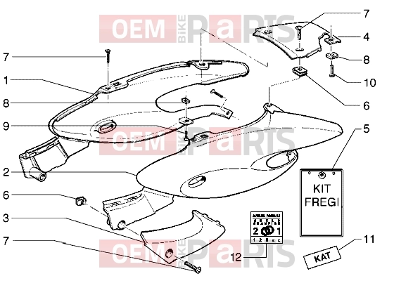 gilera Stalker 50 Chassis » Side covers