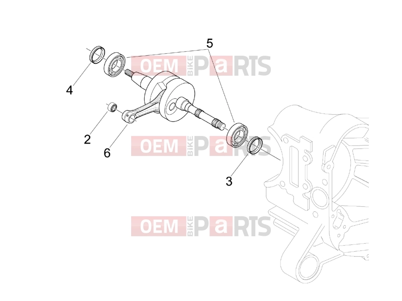 gilera 2005 Stalker 50 Engine » Crankshaft