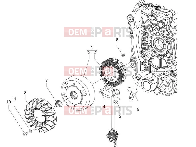 gilera 2005 Stalker 50 Engine » Flywheel magneto