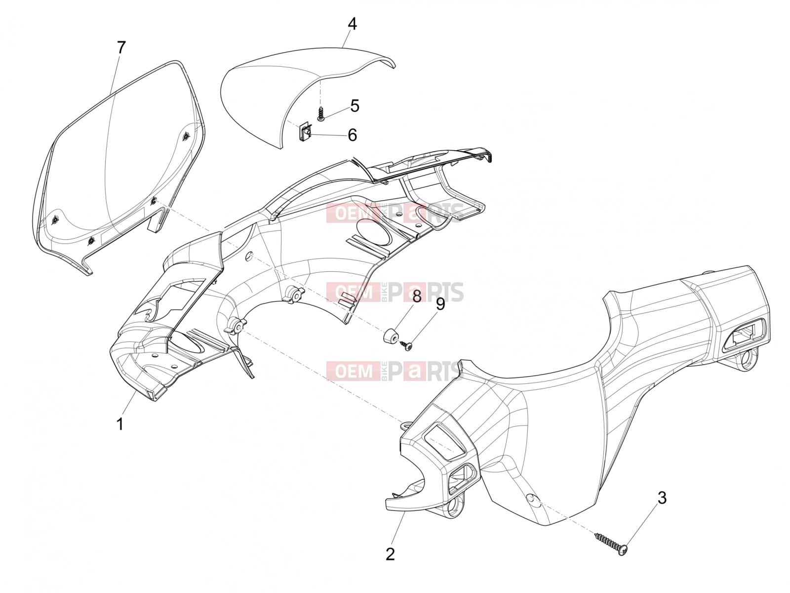 gilera 2005 Stalker 50 Handlebars/Steering » Handlebars coverages