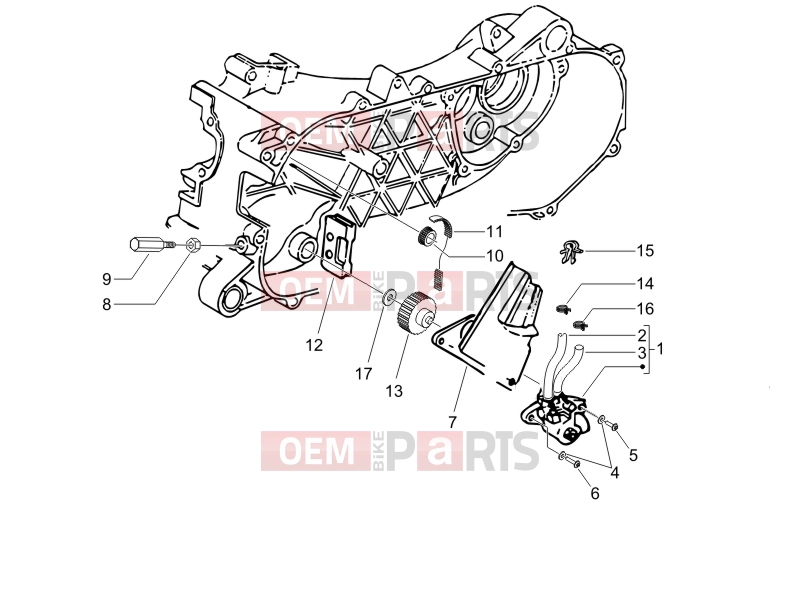 gilera 2006 Stalker 50 Engine » Oil pump
