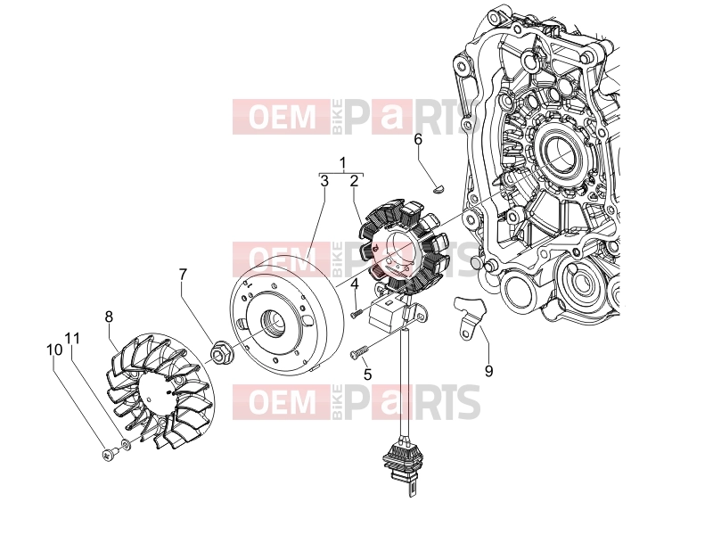 gilera 2007 Stalker 50 Engine » Flywheel magneto
