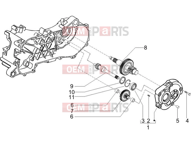 gilera 2007 Stalker 50 Engine » Reduction unit