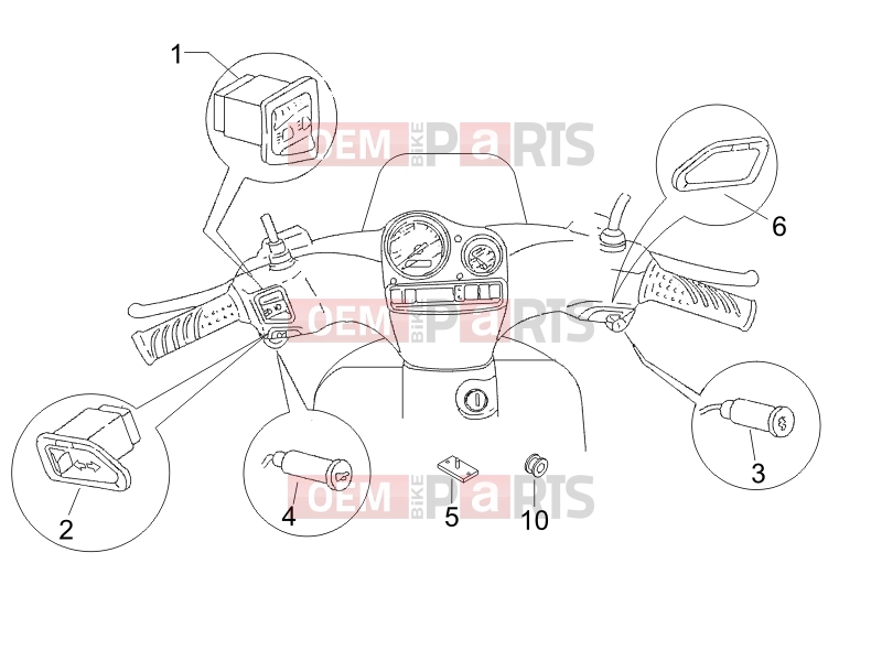 gilera 2007 Stalker 50 Electrical system » Selectors - Switches - Buttons