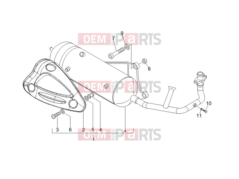 gilera 2007 Stalker 50 Engine » Silencer