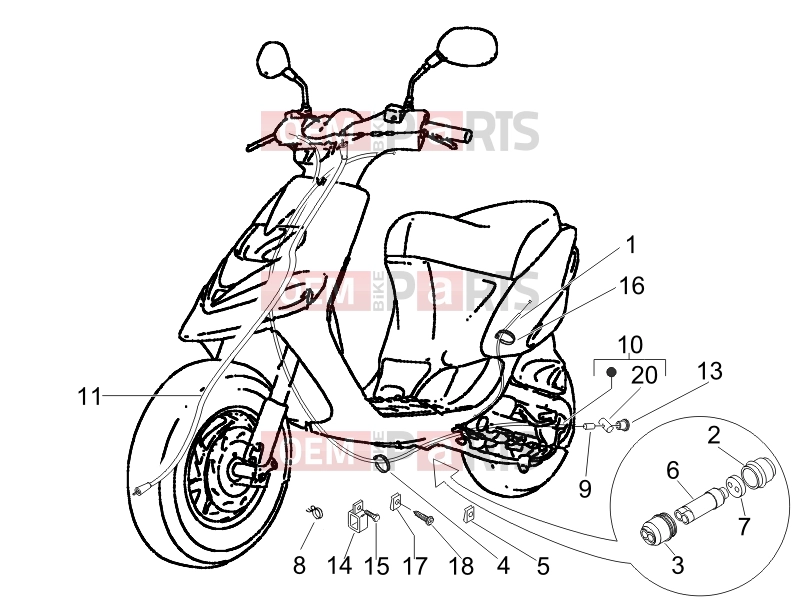 gilera 2008 Stalker 50 Braking system - Transmissions » Transmissions