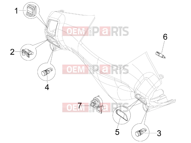 gilera 2009 Stalker 50 Electrical system » Selectors - Switches - Buttons