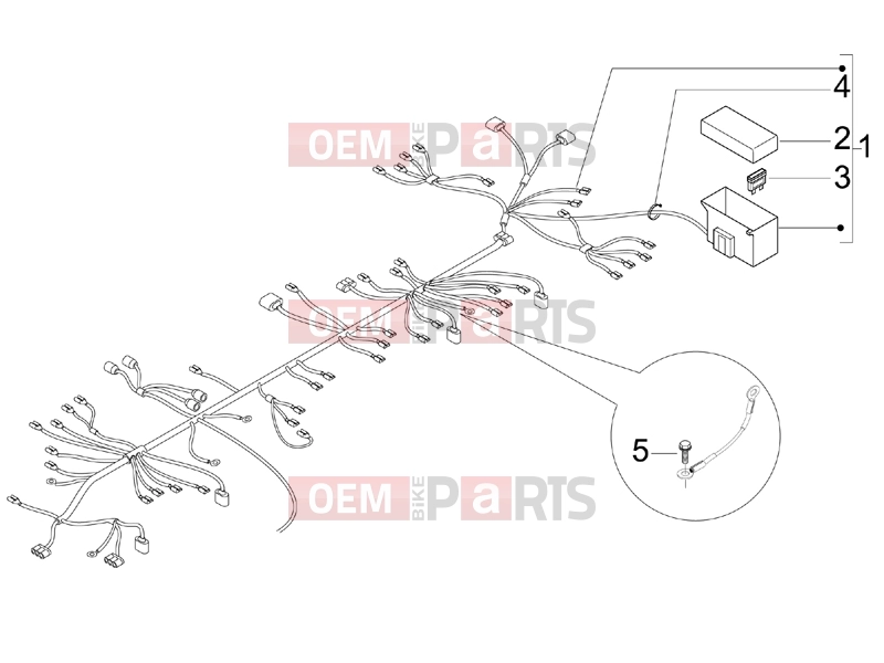 gilera 2010 Stalker 50 Electrical system » Main cable harness