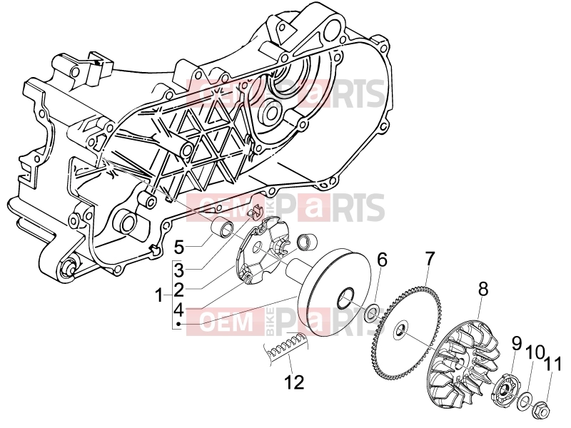 gilera 2011 Stalker 50 Engine » Driving pulley
