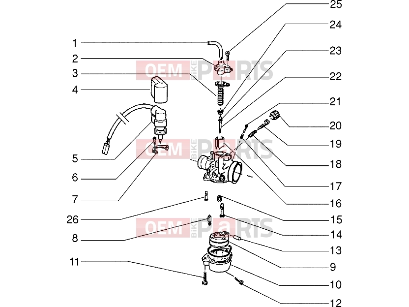 gilera Storm 50 Engine » Carburettor