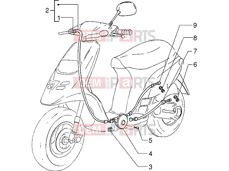 gilera Storm 50 Transmissions » Throttle transmissions
