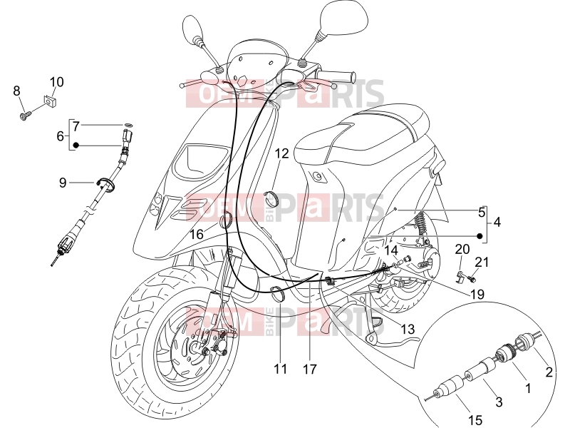gilera 2009 Storm 50 Braking system - Transmissions » Transmissions
