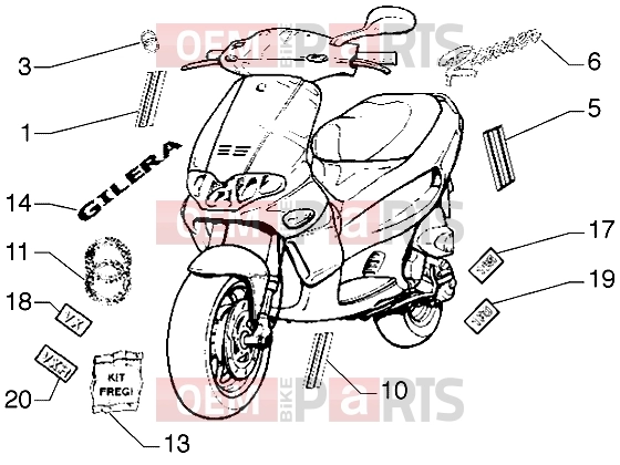 gilera Runner VX Chassis » K. trimmings
