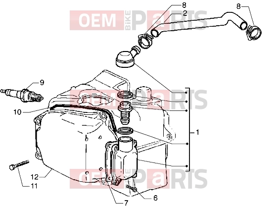 gilera Runner VX Engine » Oil drain valve