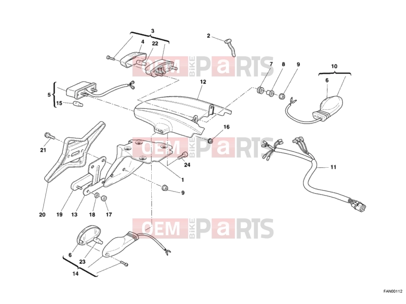 DUCATI 2008 Monster S2R 1000 TAILLIGHT » LIGHTING SYSTEM