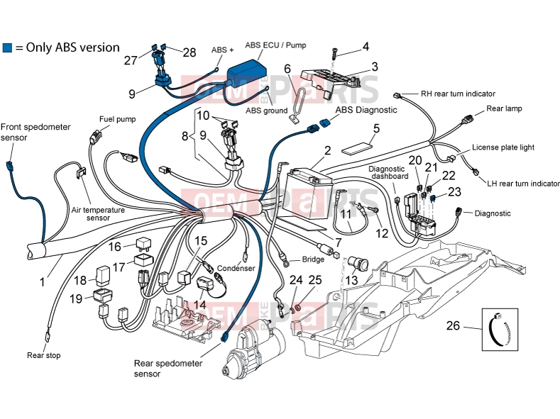 MOTOGUZZI Breva 1200 FRAME » Electrical system II