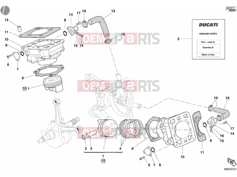 DUCATI 2008 Monster S4R CYLINDER - PISTON » ENGINE CASE