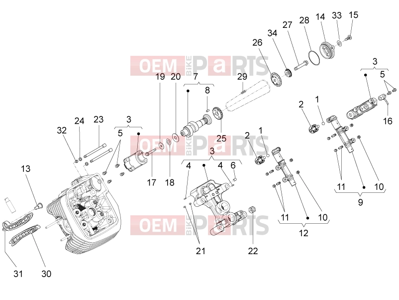 MOTOGUZZI Eldorado 1400 ABS Engine » LH cylinder timing system I