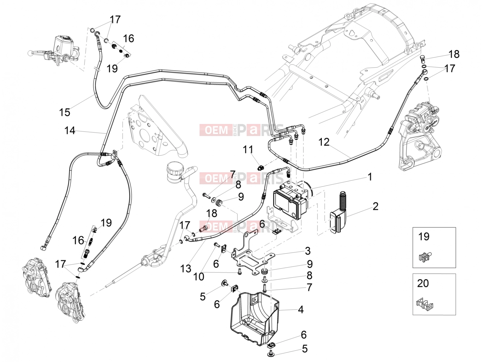 MOTOGUZZI Eldorado 1400 ABS  Brake system » ABS Brake system