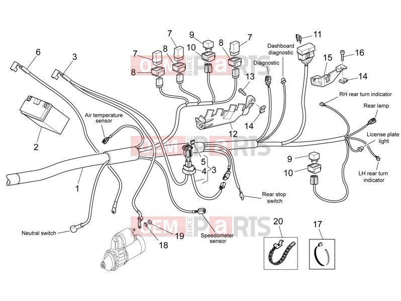 MOTOGUZZI Griso 1200 8V S.E. FRAME » Electrical system II