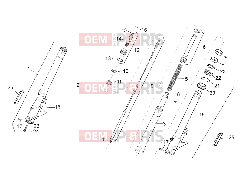 MOTOGUZZI Griso 1200 8V S.E. FRAME » Front fork