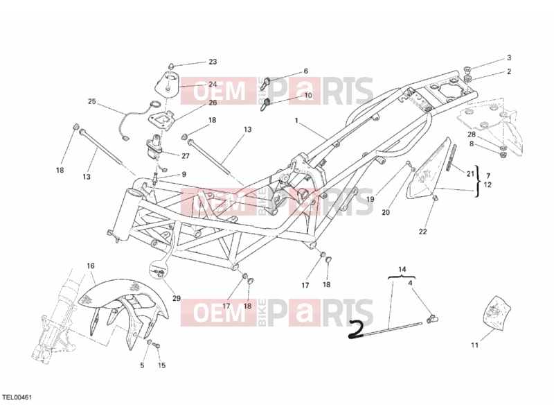 DUCATI 2008 Monster S4RS TRICOLORE FRAME » FRAME