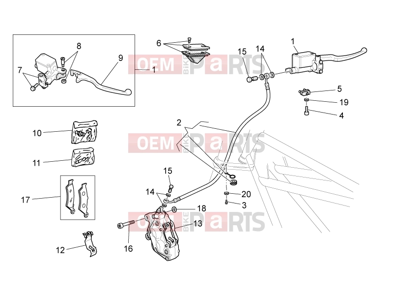 MOTOGUZZI Nevada 750 S FRAME » Front brake system