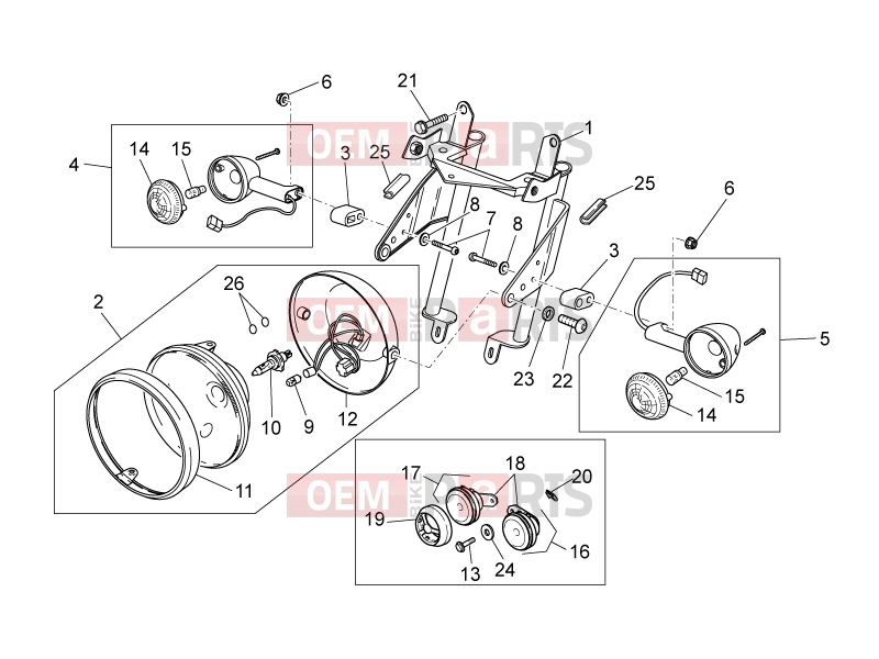 MOTOGUZZI Nevada 750 S FRAME » Front lights