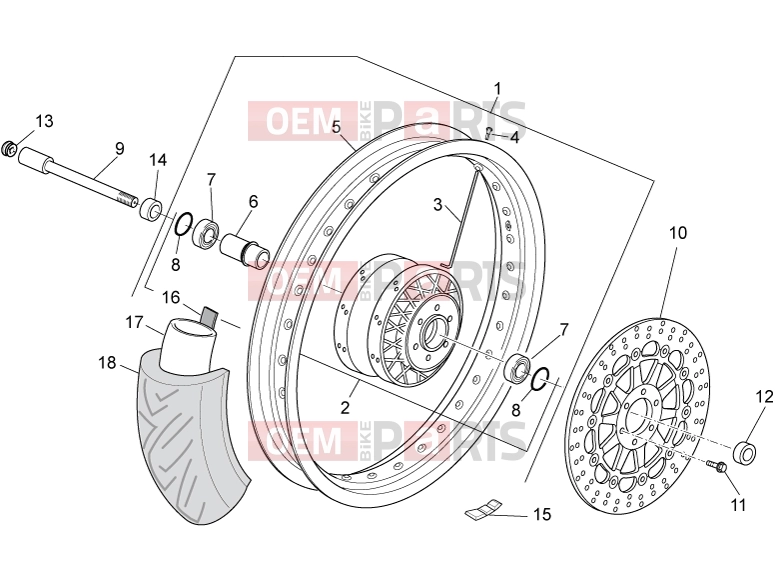 MOTOGUZZI Nevada 750 S FRAME » Front wheel