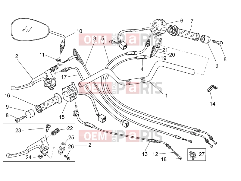 MOTOGUZZI Nevada 750 S FRAME » Handlebar - Controls