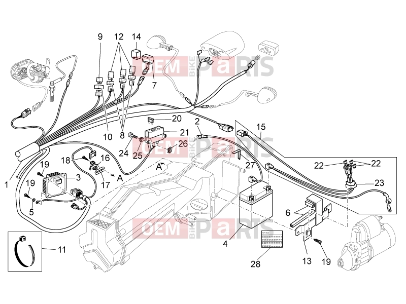 MOTOGUZZI Nevada 750 S FRAME » Rear electrical system