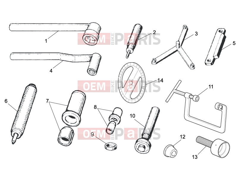 MOTOGUZZI Nevada 750 S SPECIAL TOOLS » Specific tools II