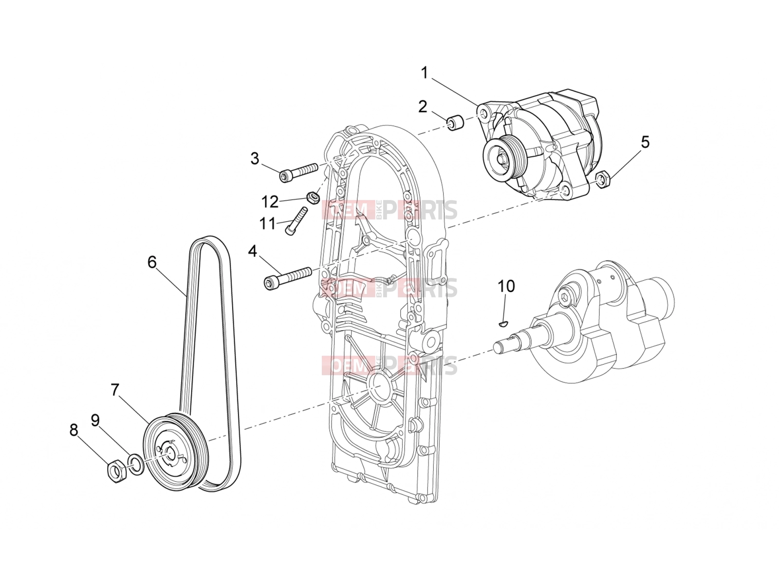 MOTOGUZZI Norge 850 ENGINE » Current generator