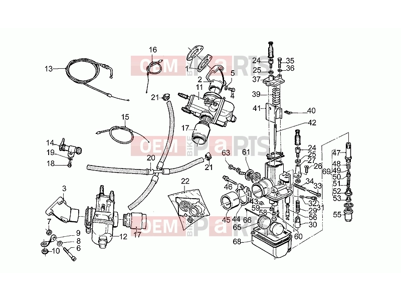 MOTOGUZZI SP 1000 ENGINE » Carburettors
