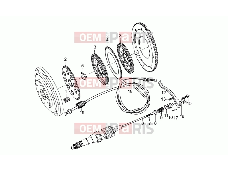 MOTOGUZZI SP 1000 ENGINE » Clutch