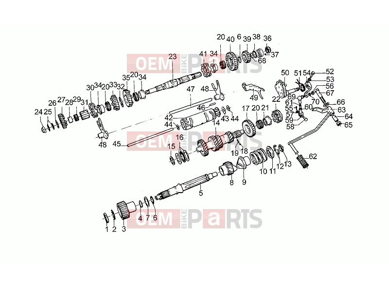 MOTOGUZZI SP 1000 ENGINE » Gear box
