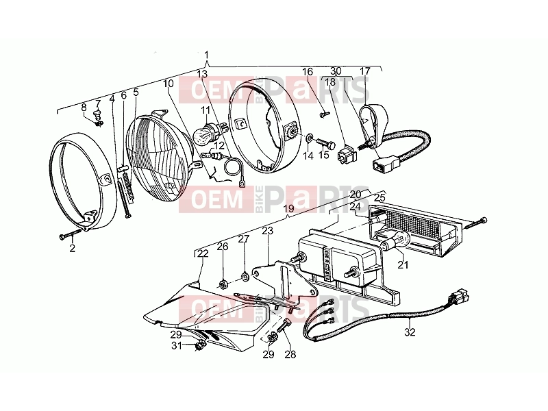 MOTOGUZZI SP 1000 FRAME » Lights