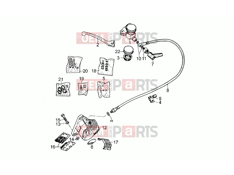 MOTOGUZZI SP 1000 FRAME » RH Front brake system