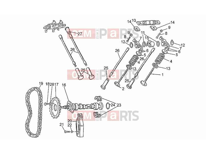 MOTOGUZZI SP 750 ENGINE » Timing system