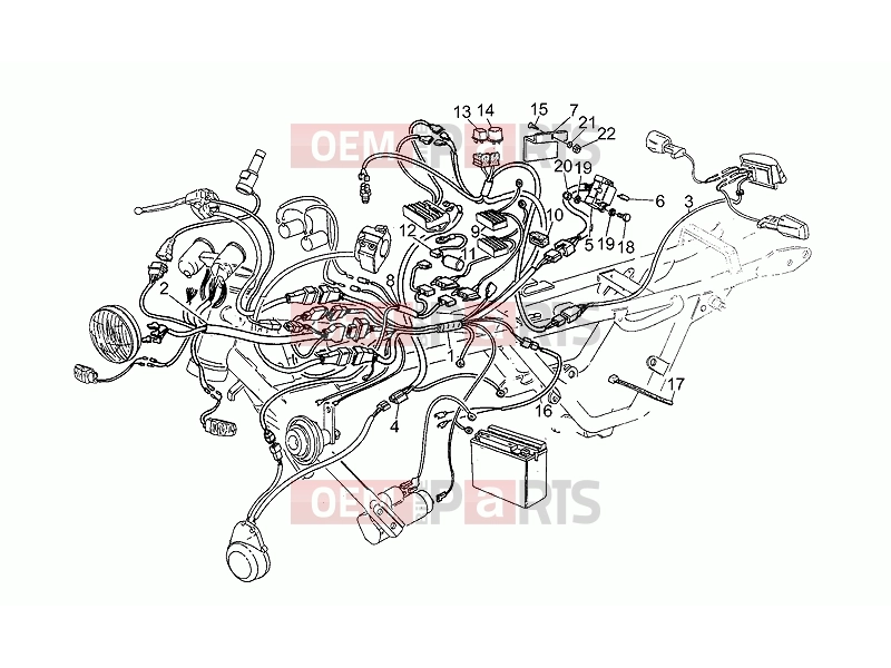 MOTOGUZZI Strada 750 FRAME » Electrical system