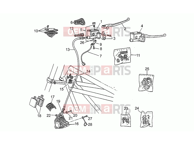 MOTOGUZZI Strada 750 FRAME » Front master cilinder