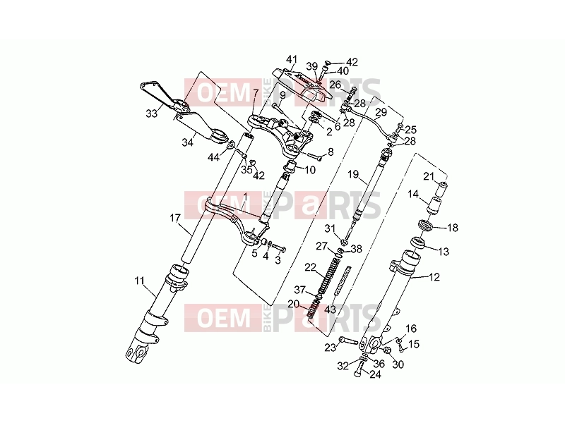 MOTOGUZZI Strada 750 FRAME » Front fork