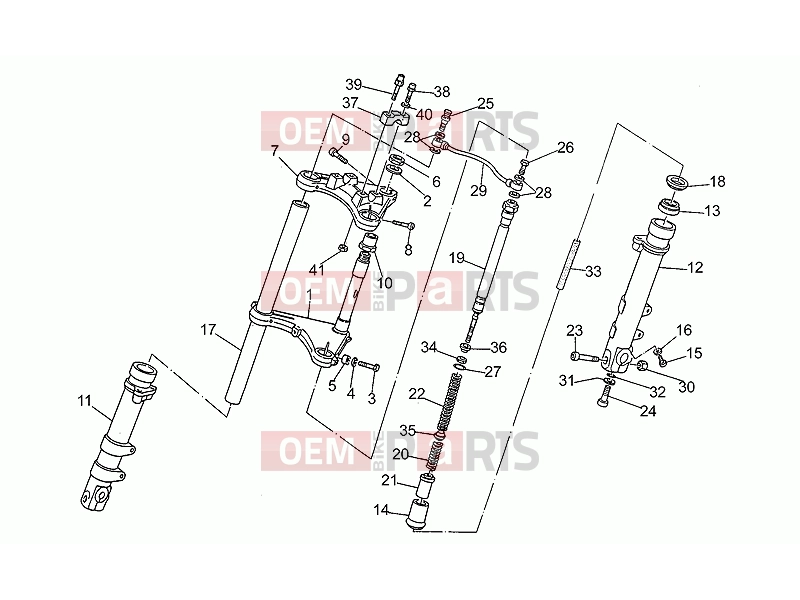 MOTOGUZZI V 50 PA 500 FRAME » Front fork