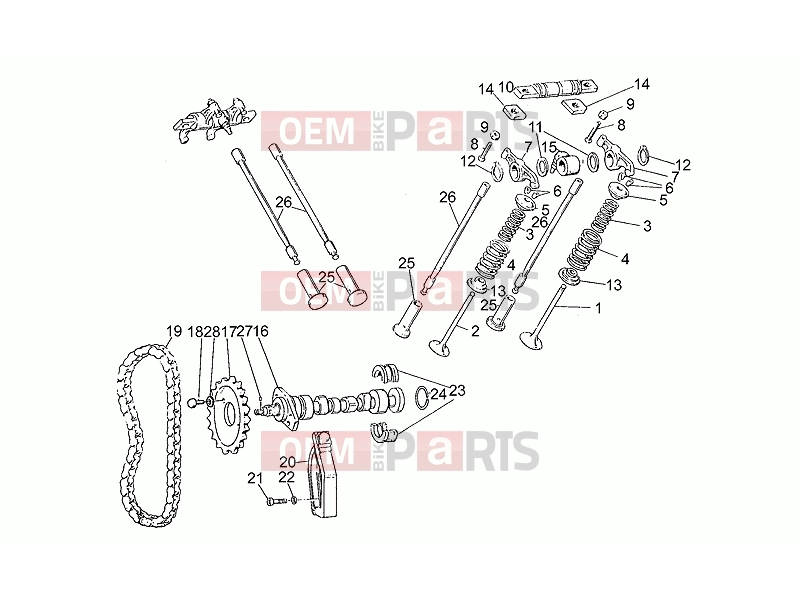 MOTOGUZZI V 65 Custom 650 ENGINE » Timing system