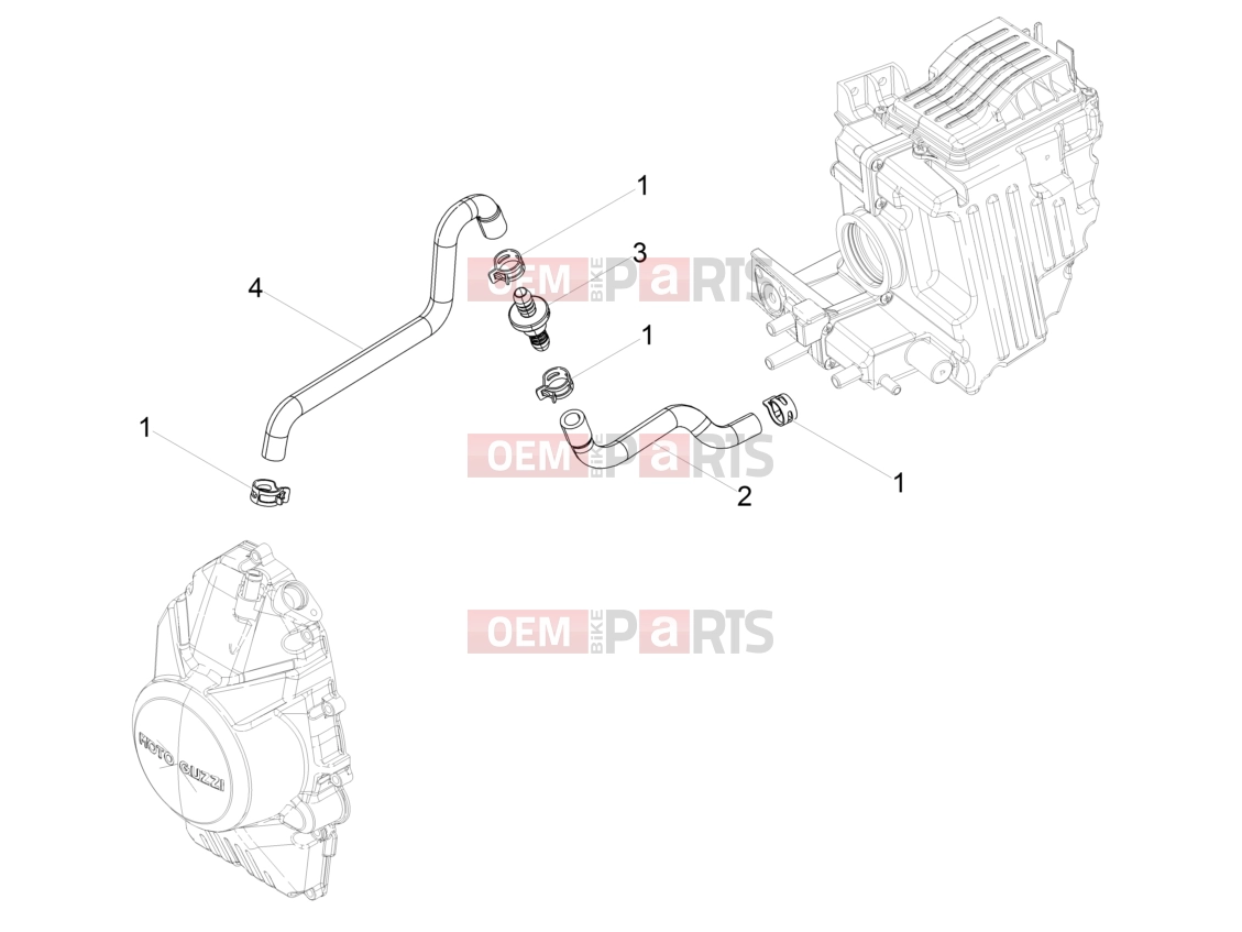 MOTOGUZZI V9 Bobber 850 ABS Engine » Blow-by system