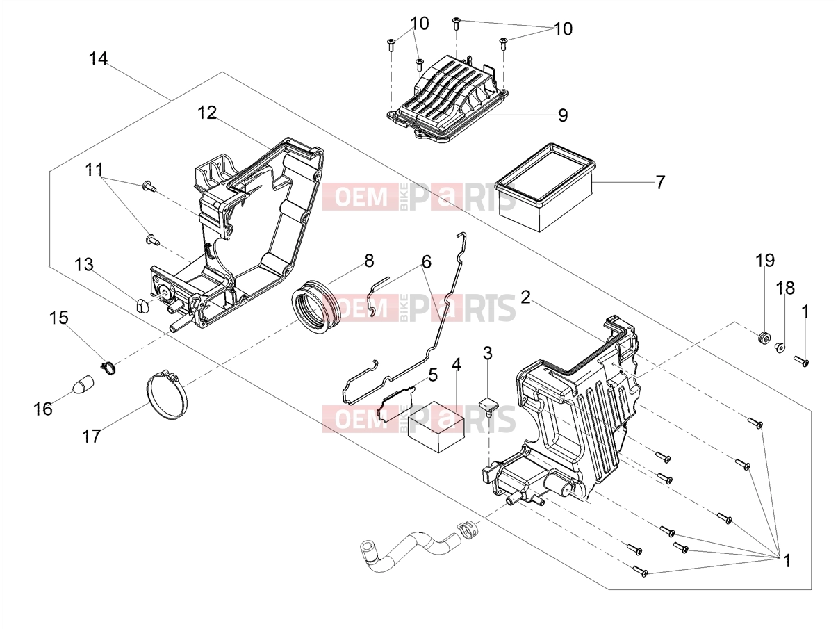 MOTOGUZZI V9 Bobber 850 ABS Engine » Air box