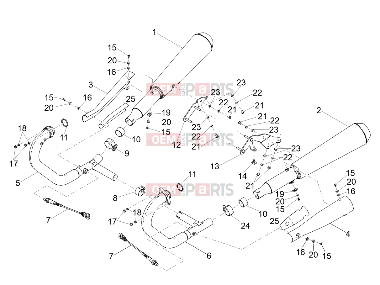 MOTOGUZZI V9 Bobber 850 ABS Engine » Exhaust pipe