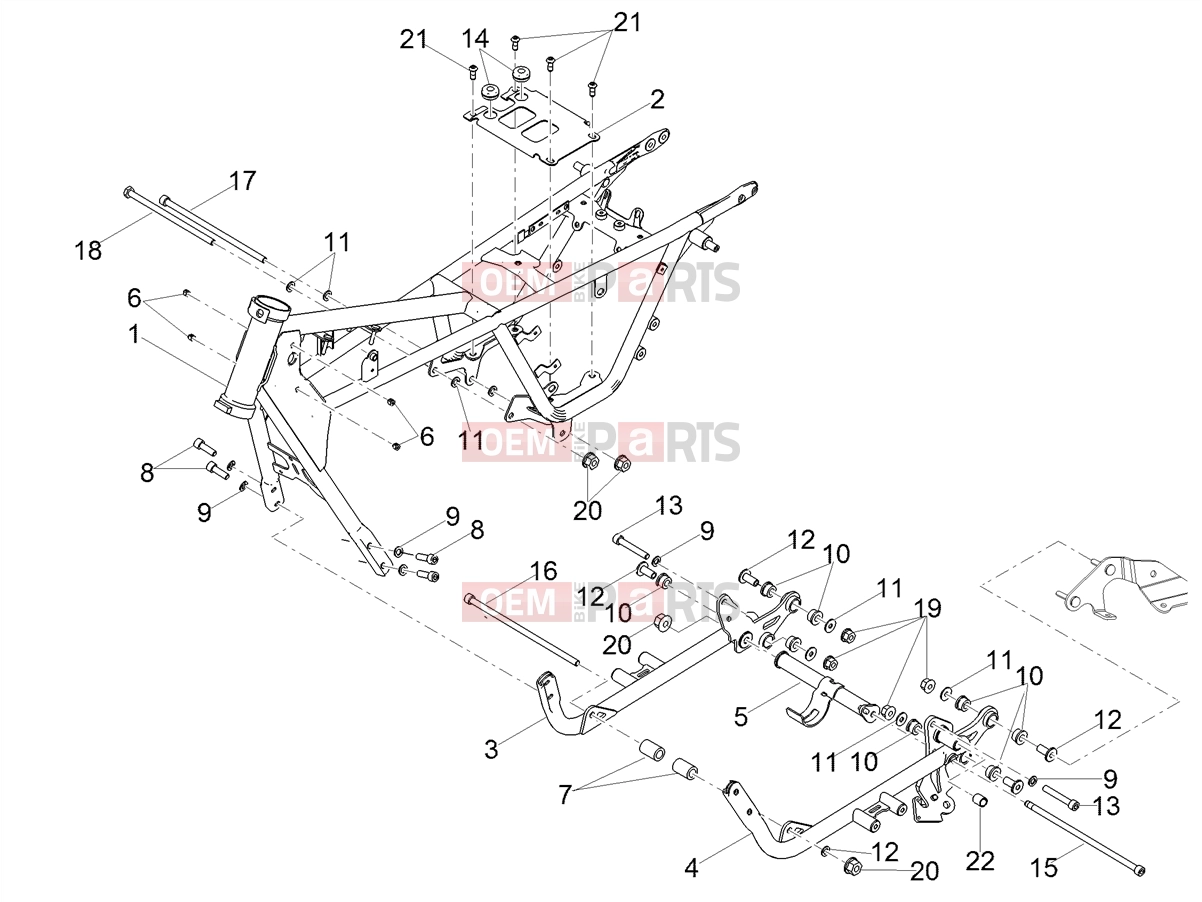 MOTOGUZZI V9 Roamer 850 ABS Frame » Frame