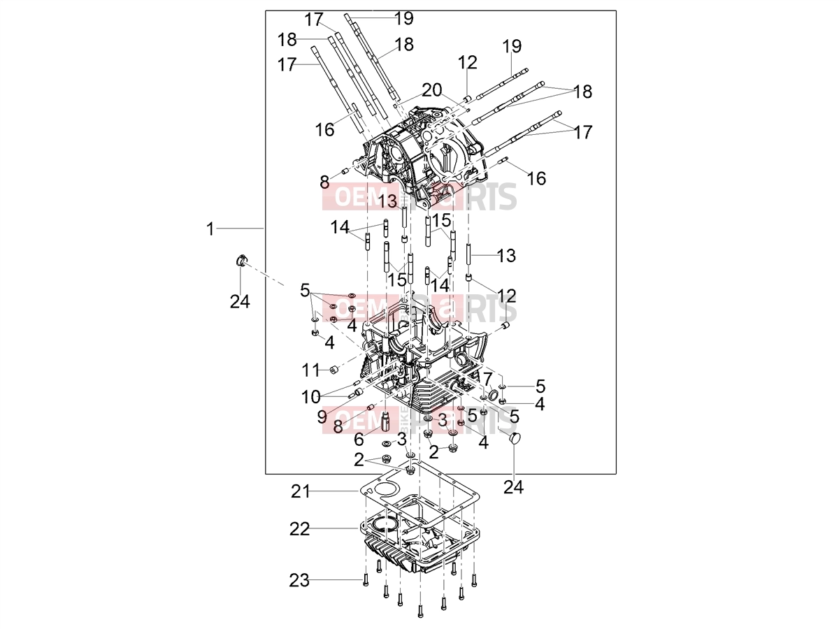 MOTOGUZZI V 85 TT e4 ABS 2019 (EMEA) Engine » Crankcases I