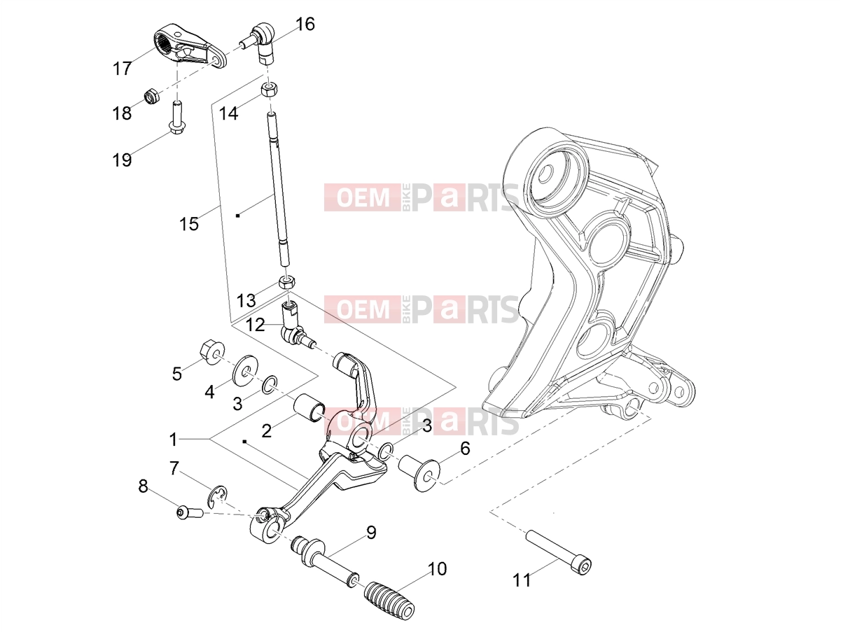 MOTOGUZZI V 85 TT e4 ABS 2019 (EMEA) Engine » Gear lever